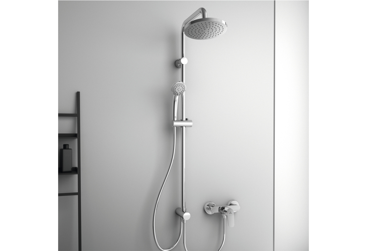 Η στήλη τοποθετημένη σε μια μπανιέρα